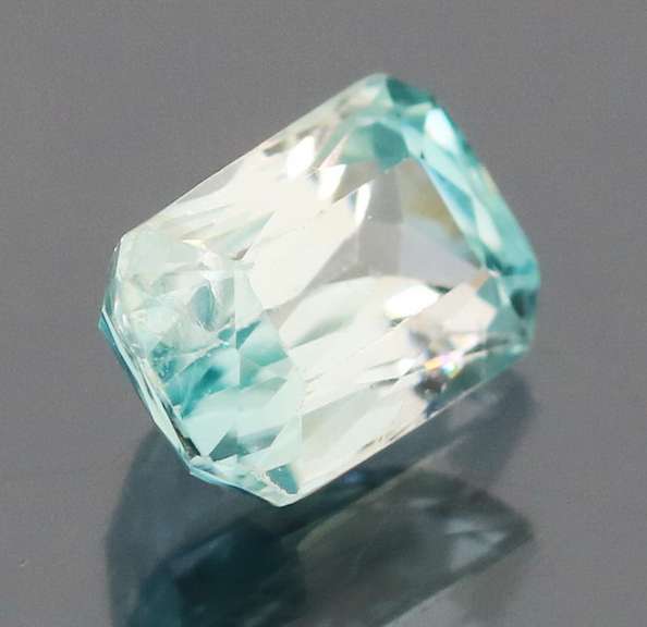 Glittering 1.53ct platinum and Swiss blue Zircon