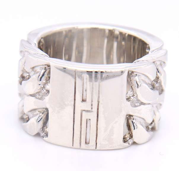 925 Sterling Silver Pianegonda Braided Wide Band