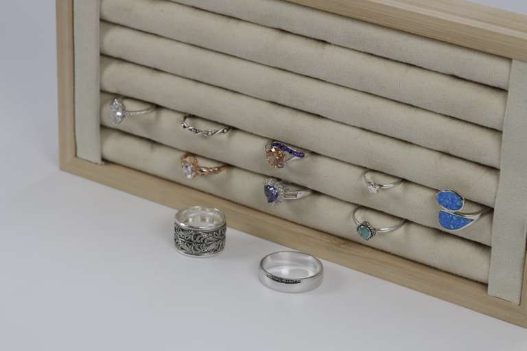 Sterling Silver Curated Set of 10 Rings Various Styles & Sizes