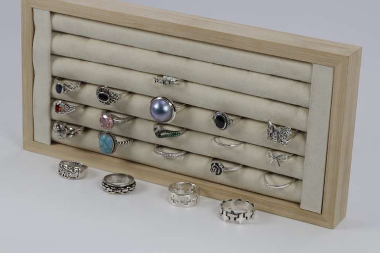 .925 Sterling Silver Ring Assortment Various Sizes & Styles (20 Ring Lot)