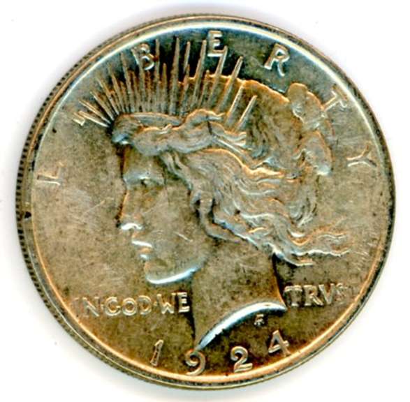 1924 Peace Silver Dollar