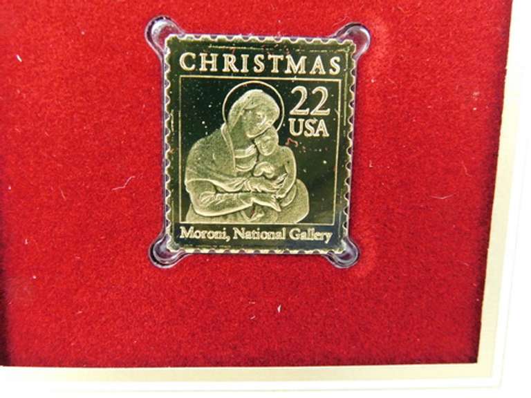 12 - 1st Day Covers & 22KT Gold Replica Stamps