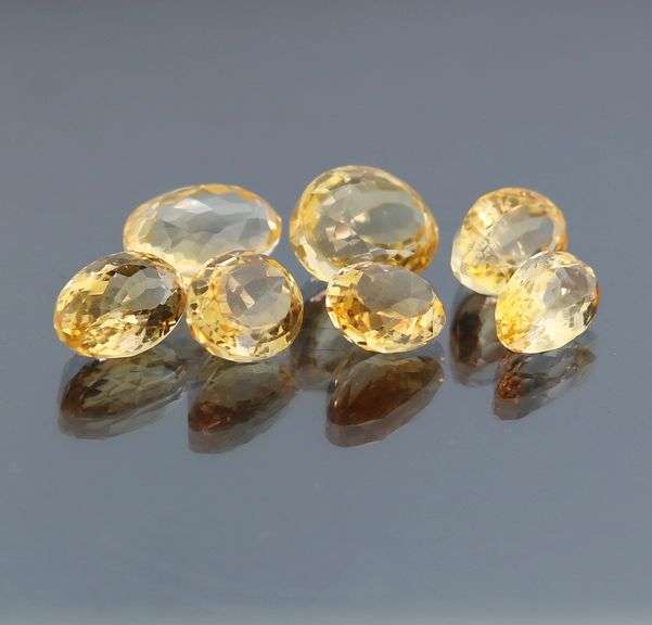 Awesome 56.09ct 7pc golden Citrine set