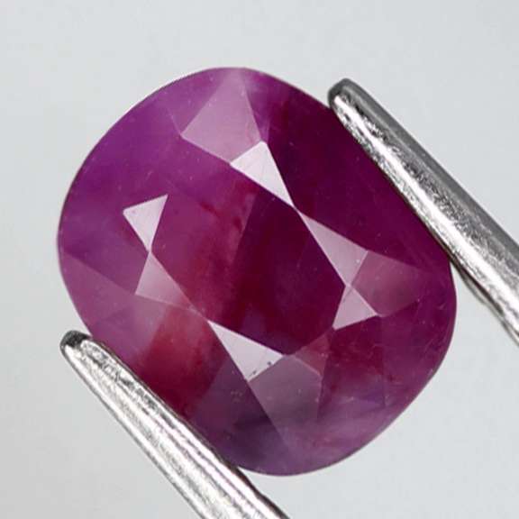 Stunning 1.30ct violet red unheated Ruby