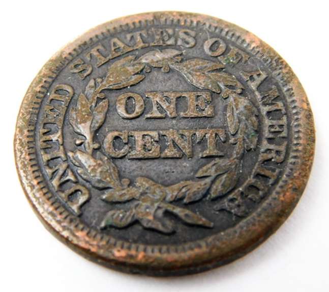 1847 U.S. Large Cent Coin