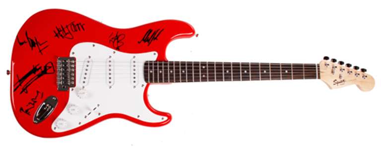 The Rolling Stones Autographed Facsimile Signed Guitar