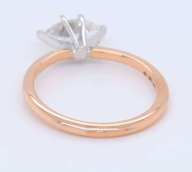 Sparkling Rose Gold Marquise Lab Grown Diamond Ring