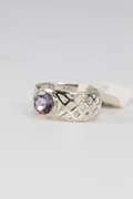 Sterling Silver Amethyst Gemstone Ring