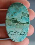 Striking 86.32ct Chrysocolla and Malachite cabochon