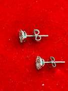 14K WHITE GOLD DIAMOND STUDS