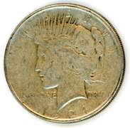 1924 Peace Silver Dollar