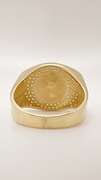 Men's 14kt Solid Yellow Gold, Onyx, & CZ Ring