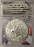2021-(S) American Silver Eagle ANACS MS70 Emergency Production Type 2