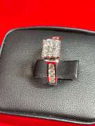 CERTIFIED LADIES 14K WHITE GOLD AND DIAMOND RING