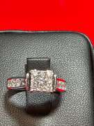 CERTIFIED LADIES 14K WHITE GOLD AND DIAMOND RING
