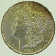 1886 Morgan Silver Dollar $1 US Coin