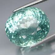 Substantial high fire 16.22ct untreated sea green Aquamarine