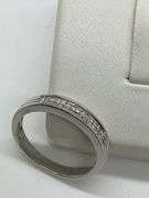 BRAND NEW 14K WHITE GOLD AND DIAMOND BAND
