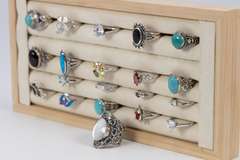 .925 Sterling Silver Curated 20 Ring Lot Various Sizes & Styles