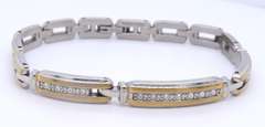 Stainless Steel Cubic Zirconia Bracelet