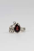 Sterling Silver Garnet Gemstone Ring