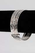 .925 Sterling Silver Baby 7 Day Bangle Bracelet Inside Diameter 55mm