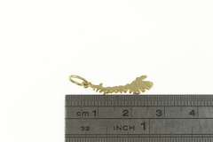 14K Yellow Gold Japan Island Map Travel Souvenir Charm/Pendant