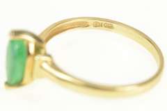 14K Yellow Gold Natural Emerald Marquise Solitaire Engagement Ring