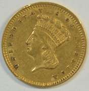 Lovely 1856 US Type 3 $1 Gold Piece