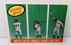 May's Catch Makes Series History Baseball Card
