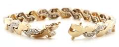 1.25ctw Diamond Zigzag S Link Bracelet in 18KT