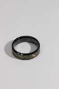 8mm Ceramic Wedding Band w/ Carbon Fiber Inlay Size 15