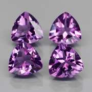 Glittering 6.74ct 8x8mm real Bolivian Amethyst set