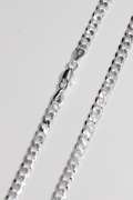 .925 Sterling Silver 5.5mm Super Flat Curb Link Chain 24 Inches
