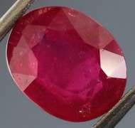 Glistening 3.72ct blood red Ruby