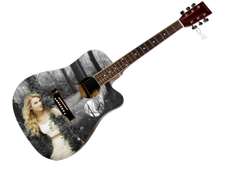 Taylor Swift Autographed Signed Custom Photo Graphics Guitar ACOA