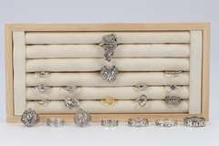 .925 Sterling Silver Curated 20 Ring Lot Various Sizes & Styles