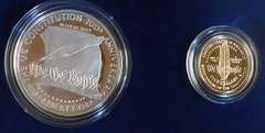 1987 Gold & Silver 2 pc PRF Set, Constitution
