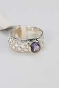 Sterling Silver Amethyst Gemstone Ring