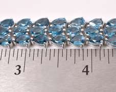 Incredible Topaz Sterling Silver Bracelet