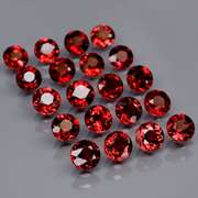Premium 6.66ct solitaire cut cherry red Garnet set