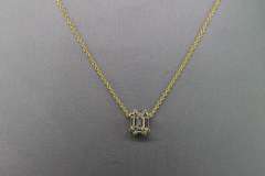14kt Yellow Gold & Diamond Pendant Necklace