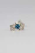 Sterling Silver Blue Topaz Gemstone Ring