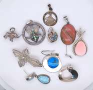 Group Lot of Vintage 925 Sterling Silver Jewelry