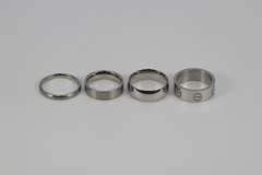 Lot of 25 Stainless Steel Bands 316L Various Sizes & Styles