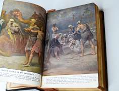 Hardcover 1954 Holy Bible, New Catholic Edition Illustrated, Printed and Bound in the USA
