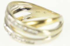 18K Yellow Gold 0.59 Ctw Diamond Layered Wedding Band Ring