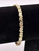 Creative Tennis style Bracelet in 14K Yellow Gold