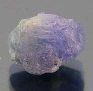 Large 16.55ct rich blue uncut Tanzanite