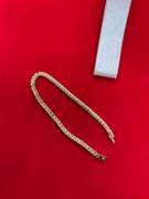 CERTIFIED 18K GOLD AND DIAMOND TENNIS BRACELET